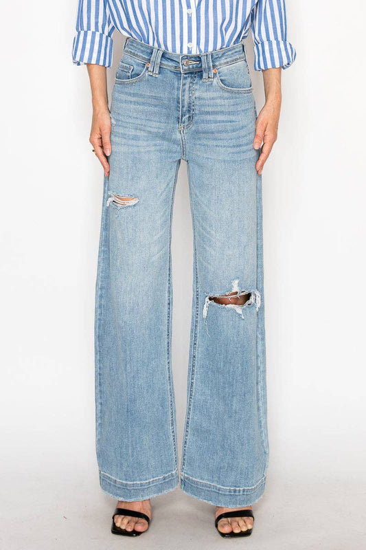 Corset Ultra High Rise Modern Wide Jeans: