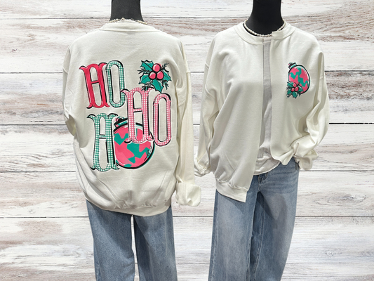 Ho Ho Holiday Split Cardigan