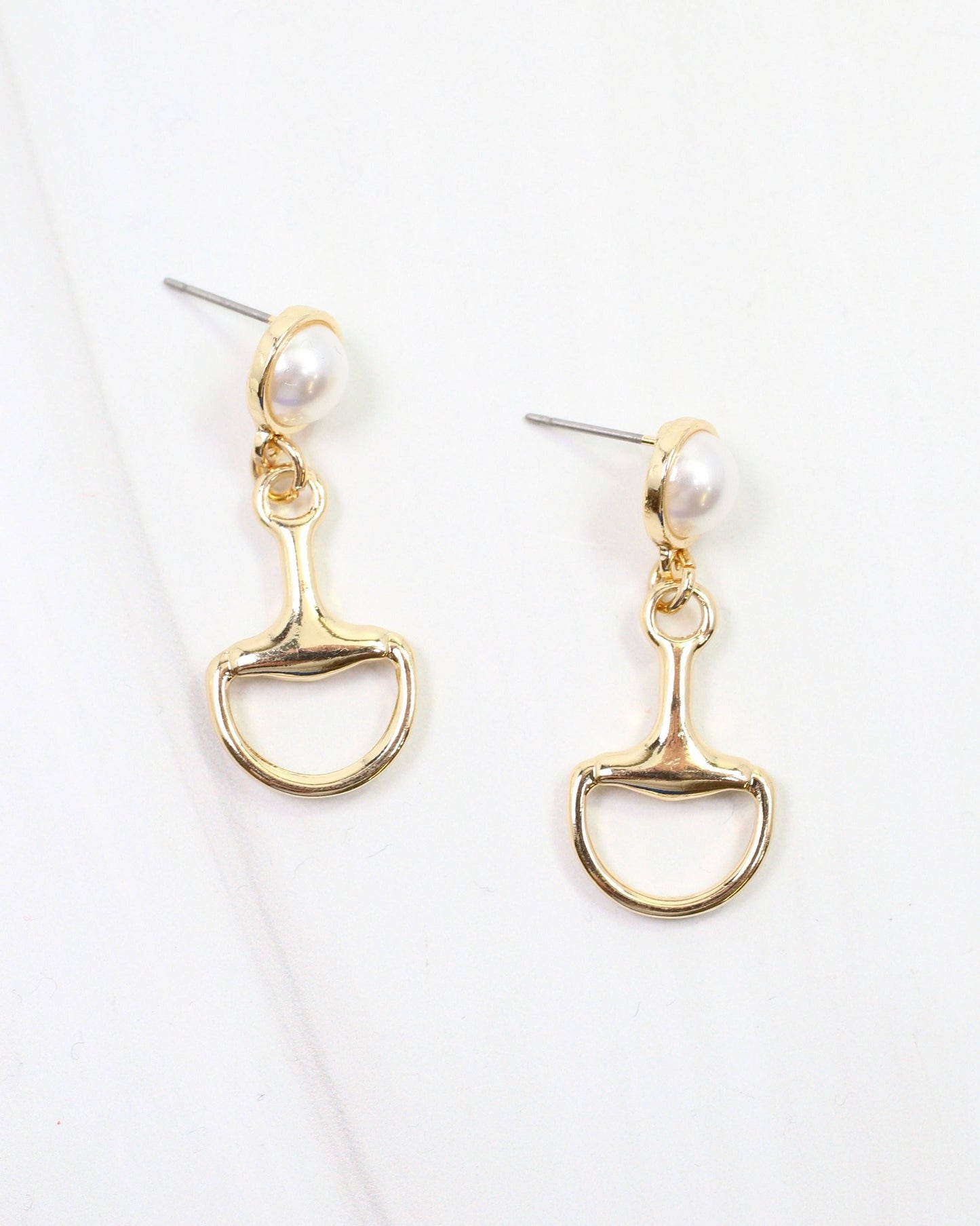 Davis Horsebit Earring Gold: Pre Order
