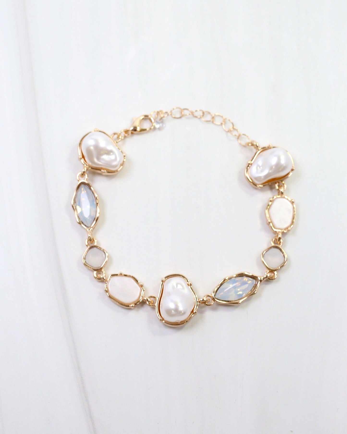 Aleia Pearl and Stone Bracelet Opal: Default