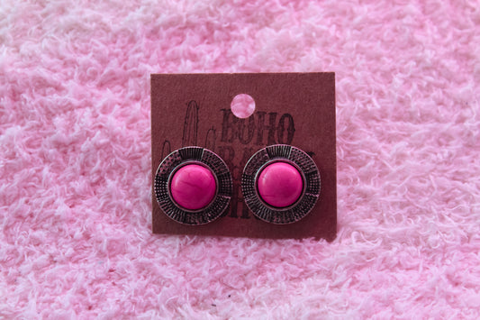 Western Textured Post Earrings