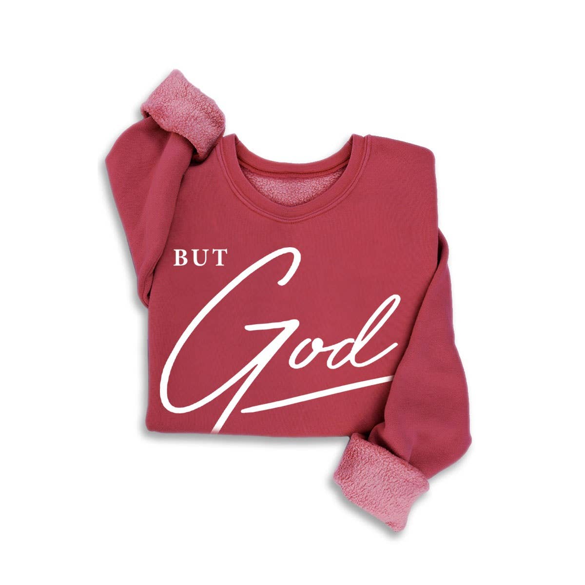 BUT GOD MINERAL GRAPHIC SWEATSHIRTS: MINERAL BEIGE / S-M-L-XL(1-2-2-1)