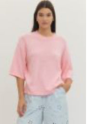 ENTRO Baby Pink Knit Top