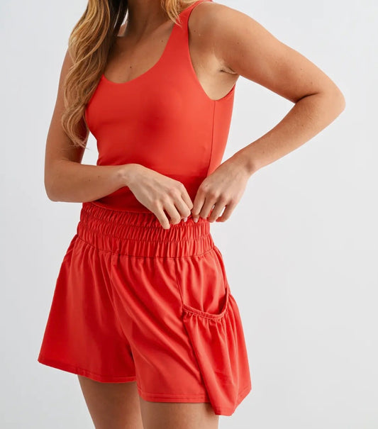 Red Hot Active Romper ❤️