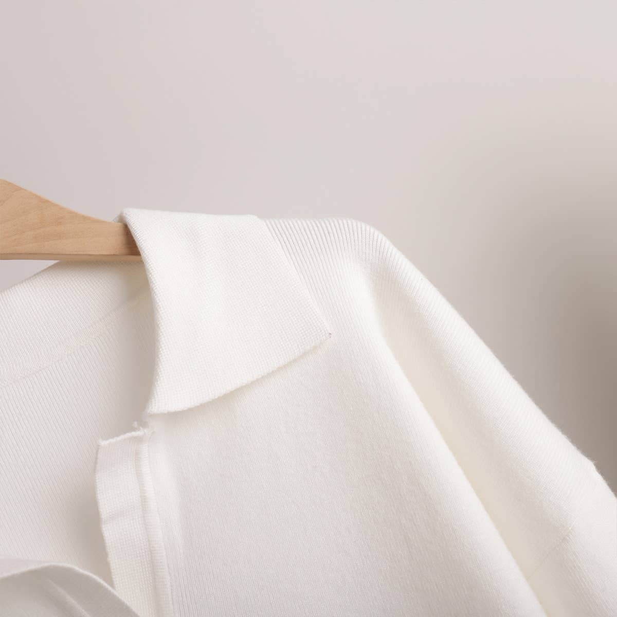 Long sleeve top and long pants sweater set: KHAKI / M