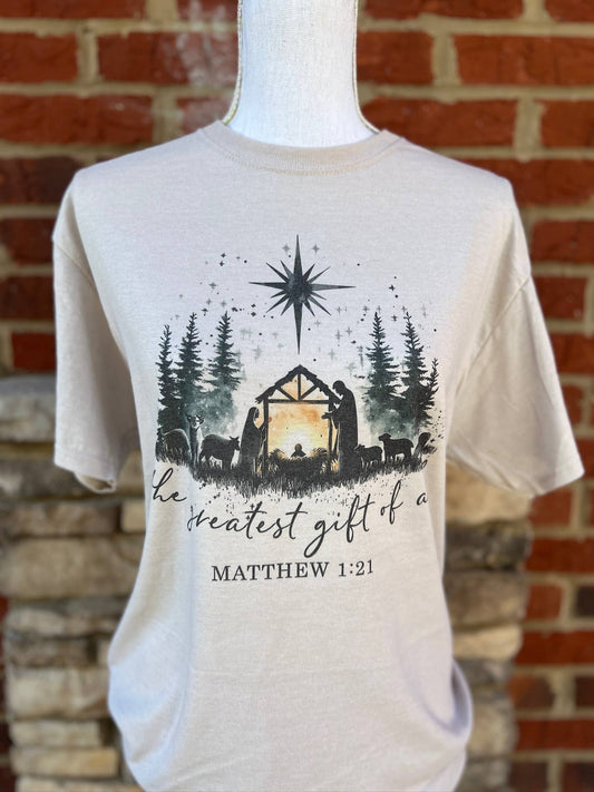 The Greatest Gift Of All Nativity on Sand