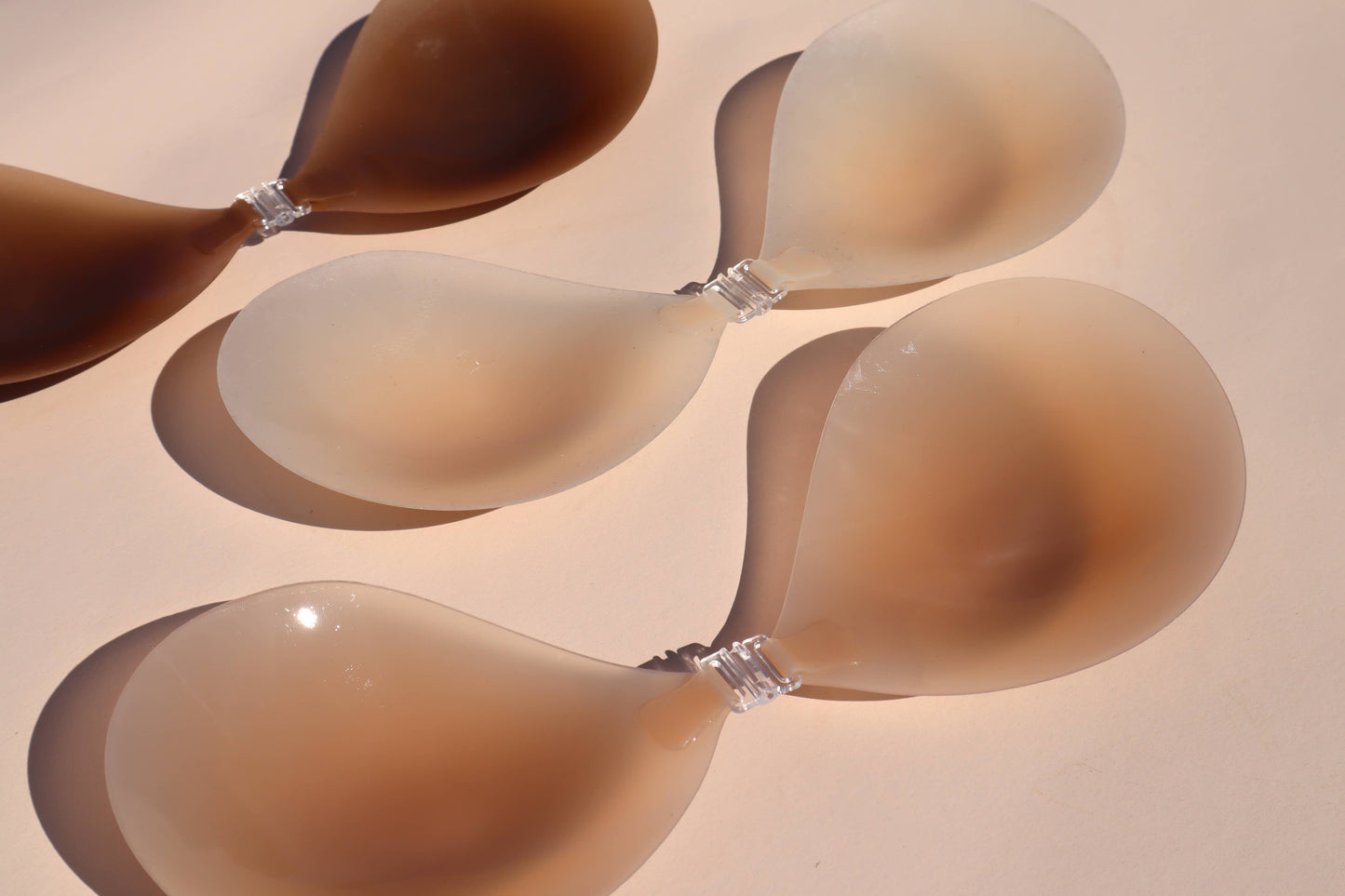 Silicone Stick On Bra: Light Tint / B