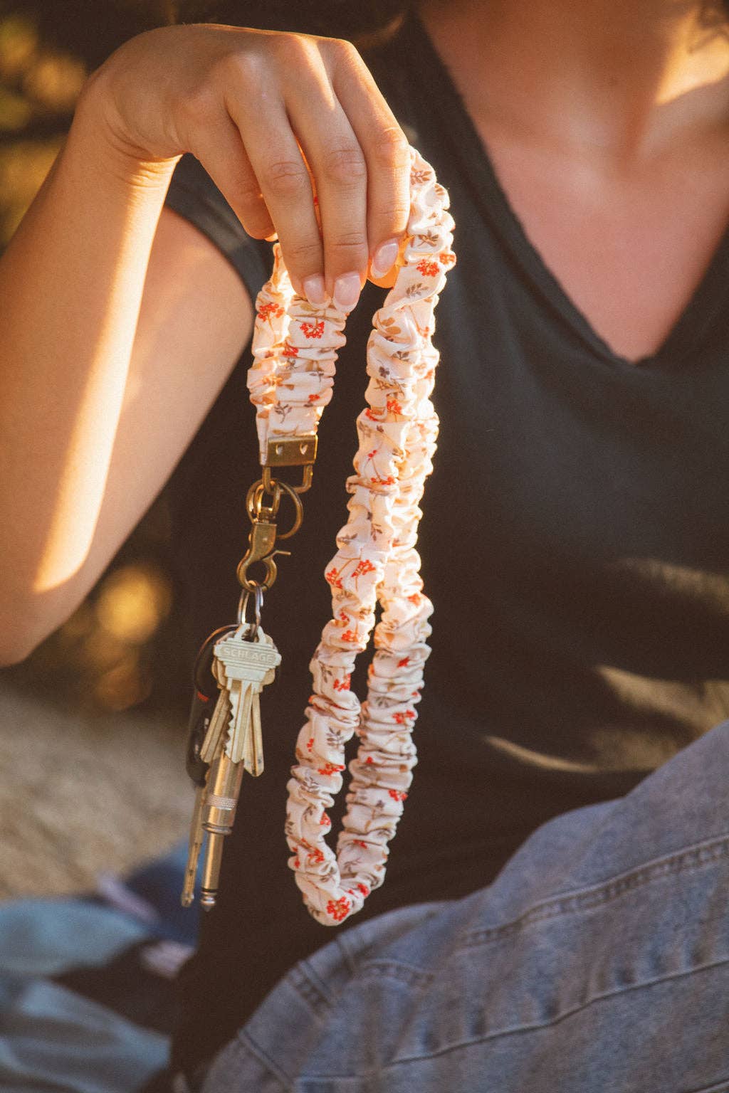 Fall Floral Lanyard
