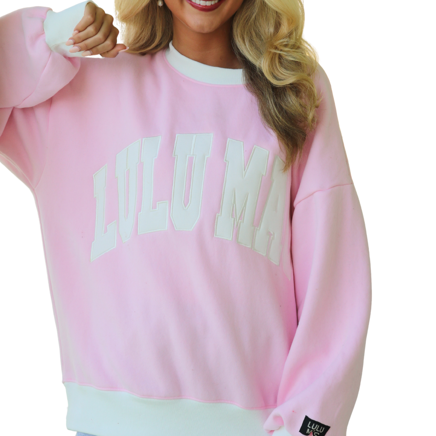 LM-SW-1002 Color Block Pink/White - Stitch: Pink/White / Large