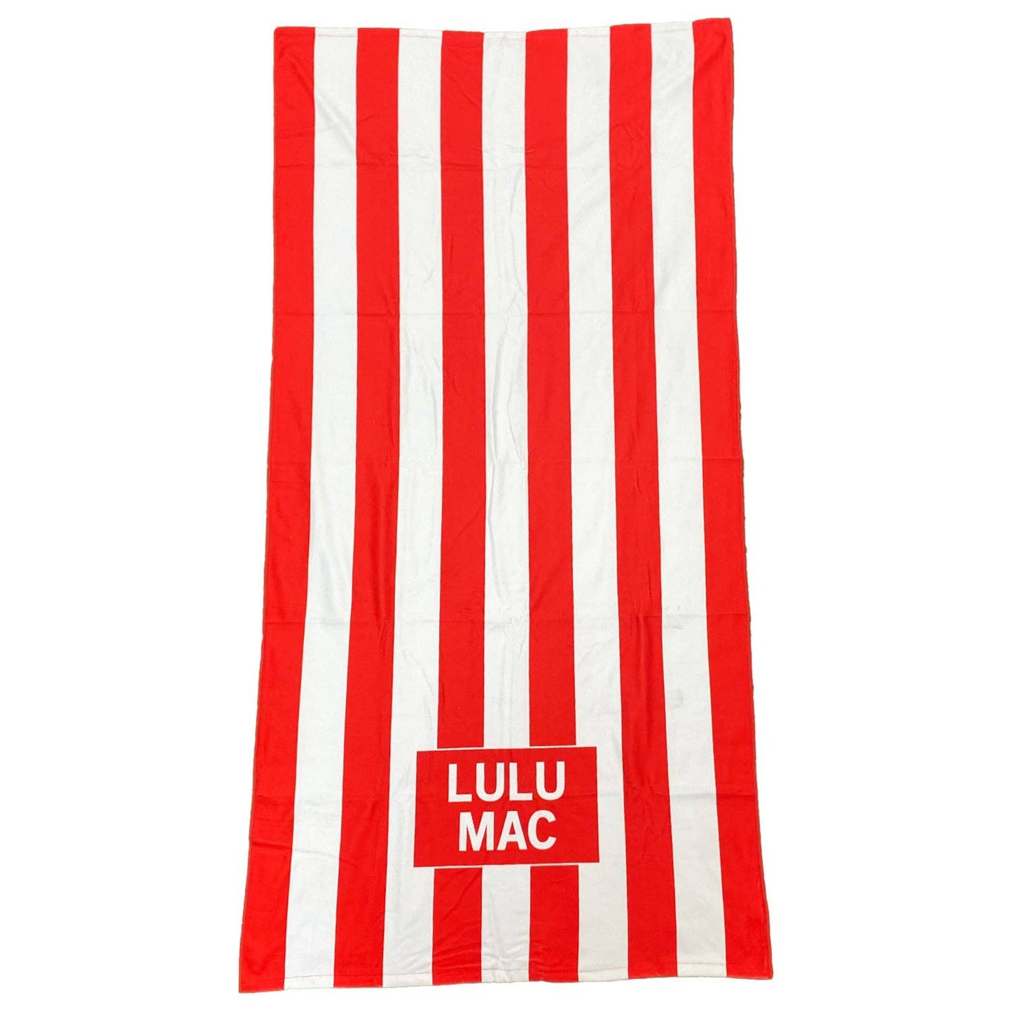 LULU MAC Red Darby Beach Towel
