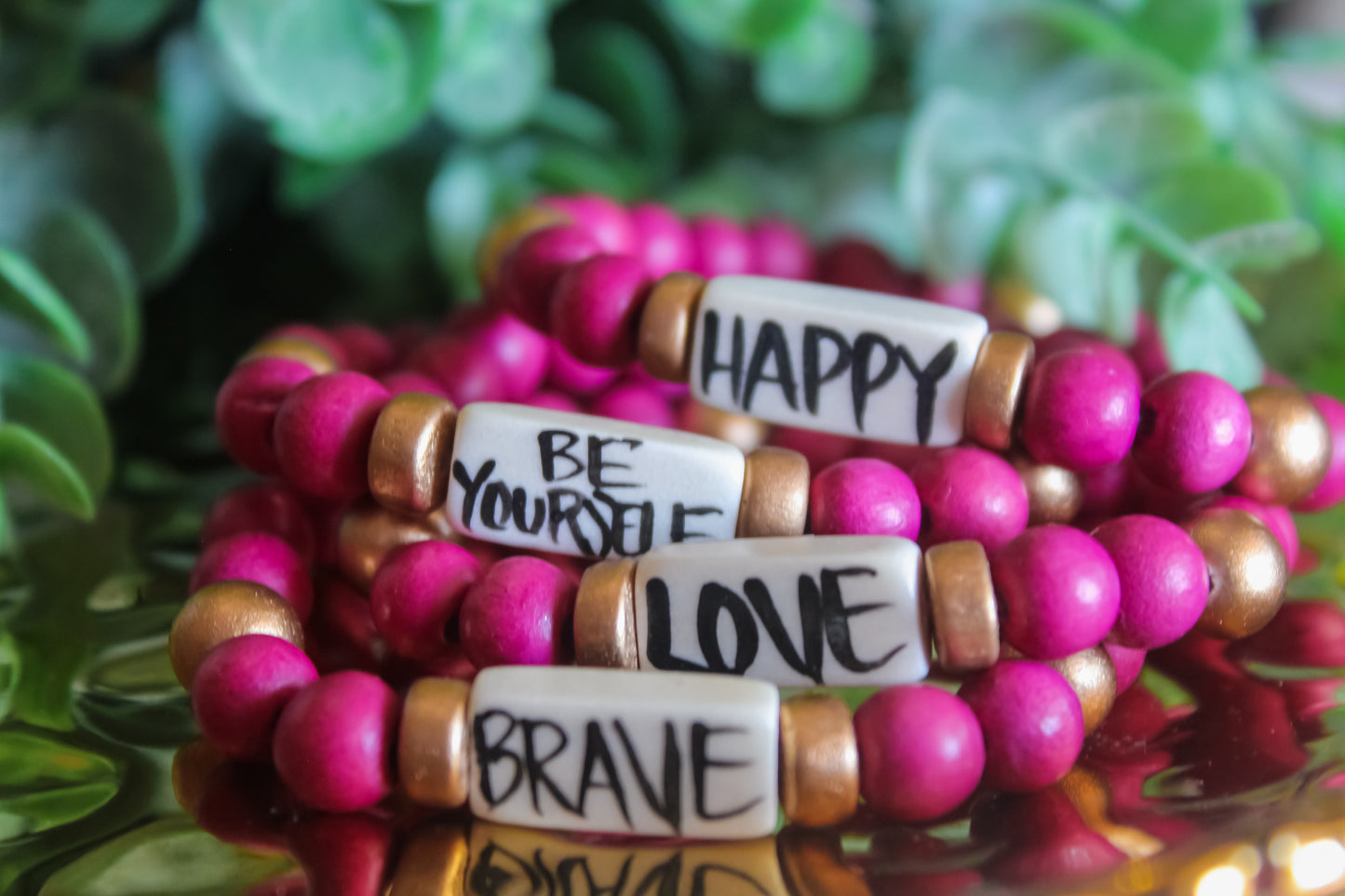 Pink and Gold Audra Style Bracelets