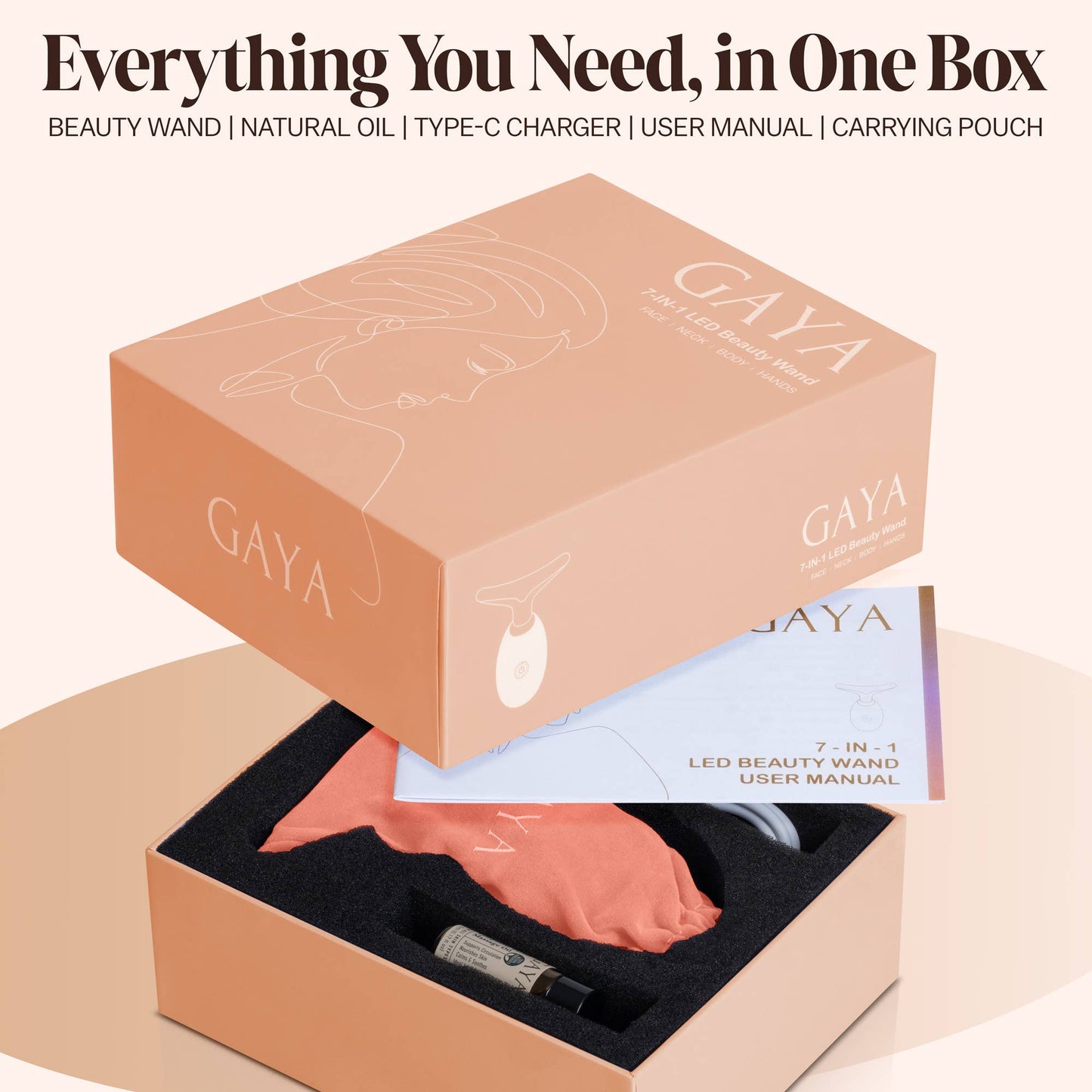 Red Light Therapy 7-in-1 Beauty Wand – Lift, Glow & Smooth