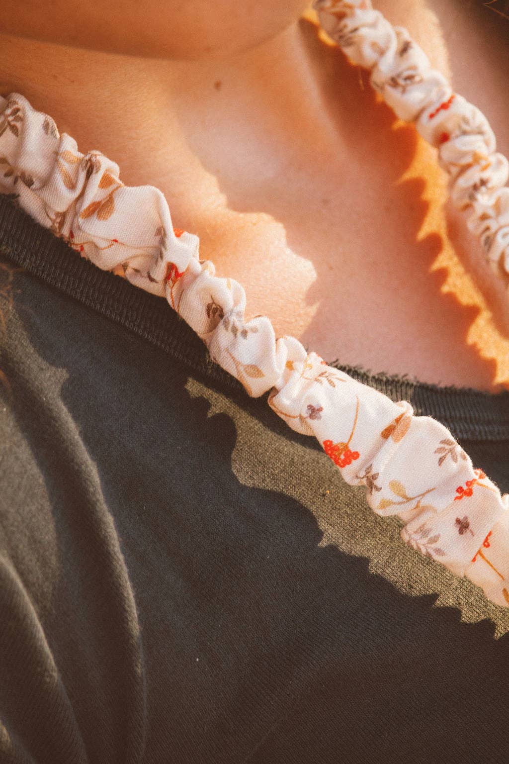 Fall Floral Lanyard