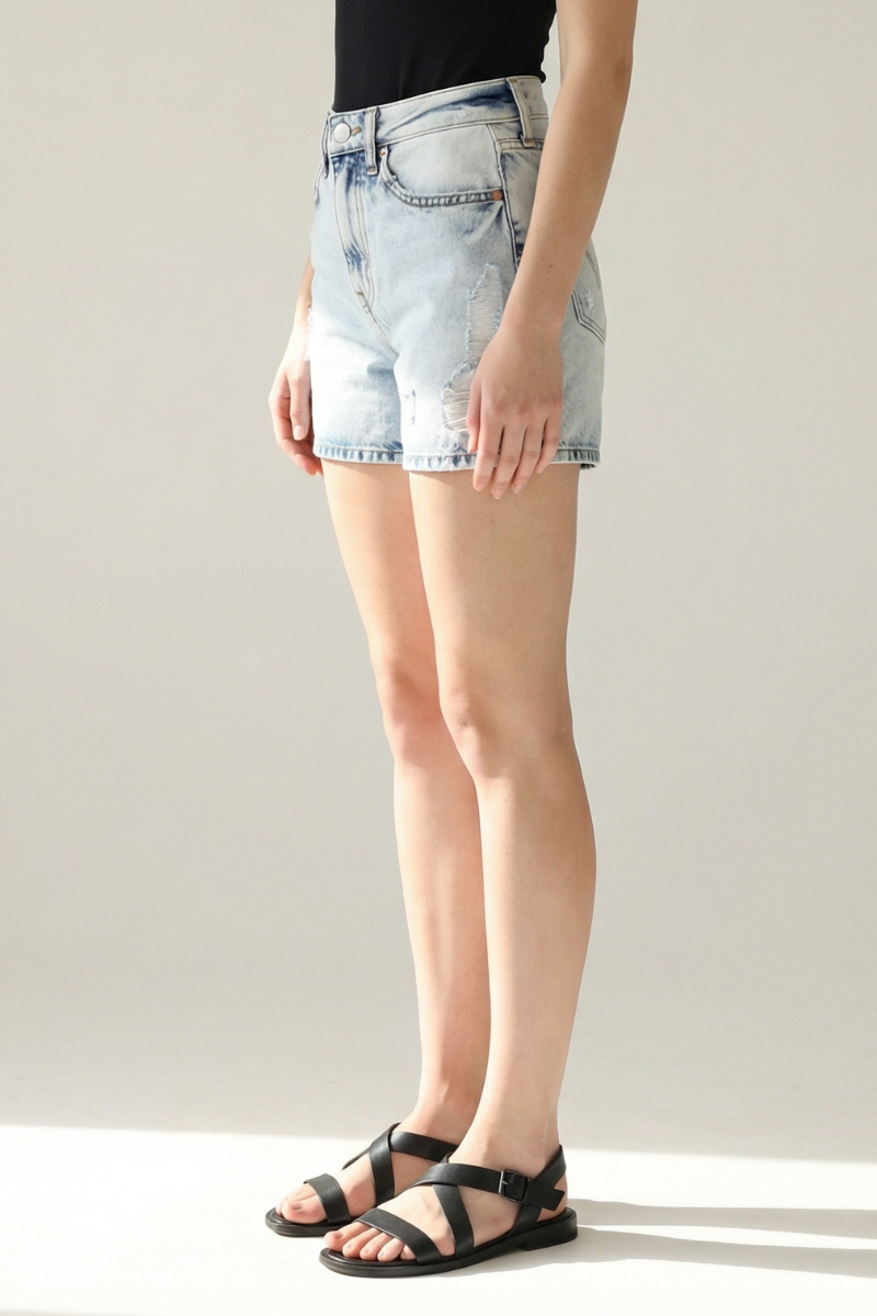 Artemis Vintage" HYBRID STYLE " HIGH RISE MIDI SHORTS: M