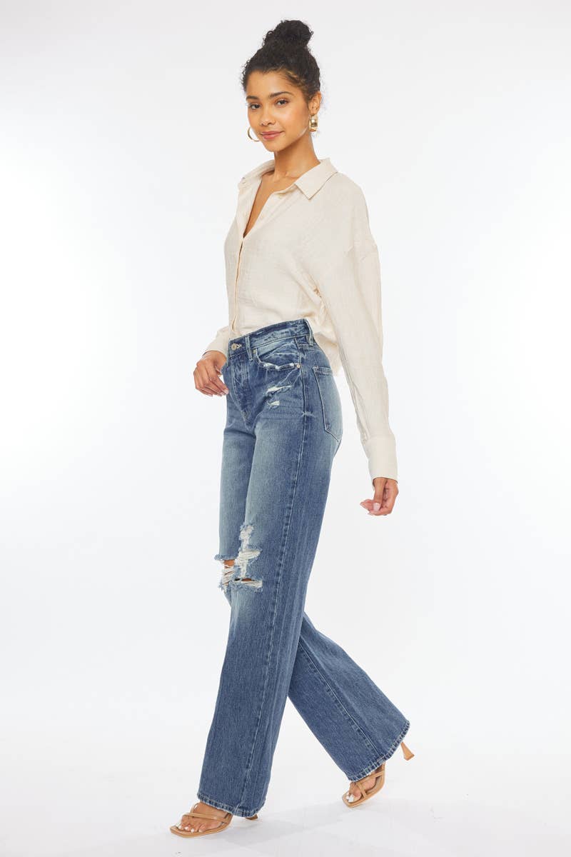 KanCan Ultra High Rise 90’s Wide Leg Flare