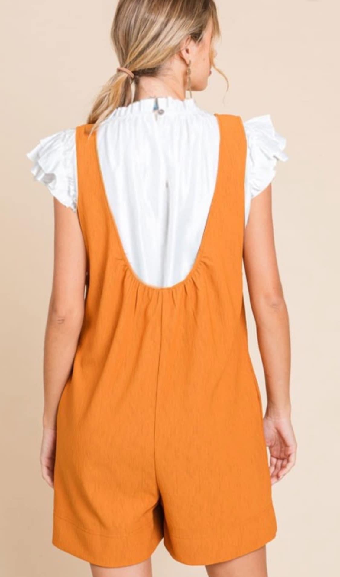 Orange Jodifl Romper