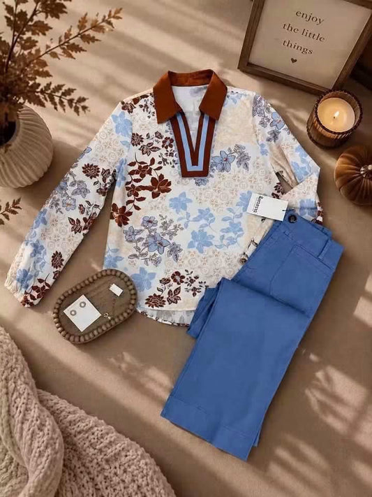🤎 Falling for Florals Blouse