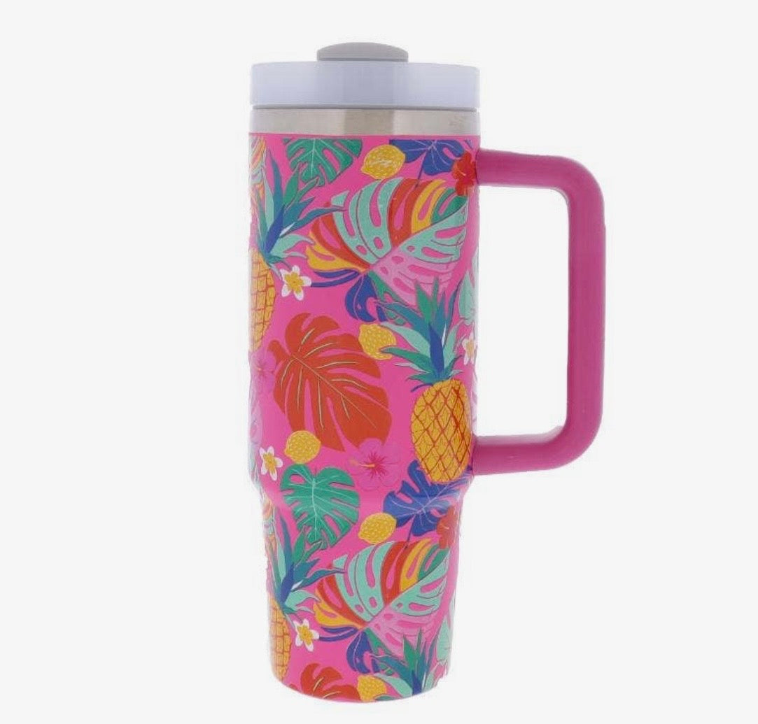 Tropical Escape Tumbler 🍍🌺