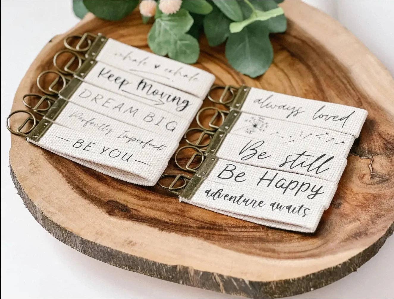 Canvas Wristlet Keychain: Strength