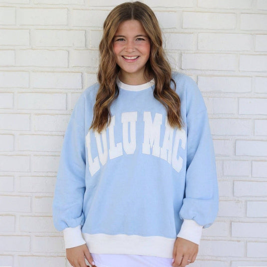 PRE ORDER 8/21.                 LM Color Block Light Blue/White - Stitch