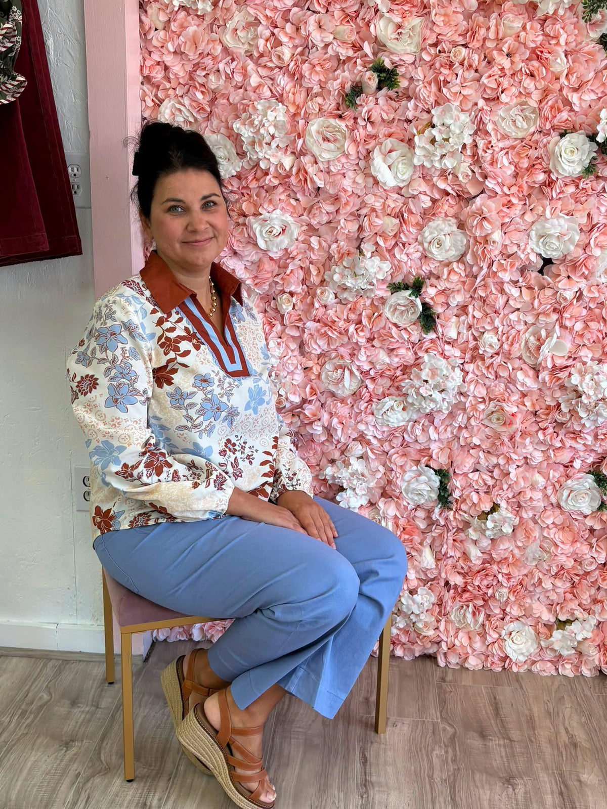 🤎 Falling for Florals Blouse