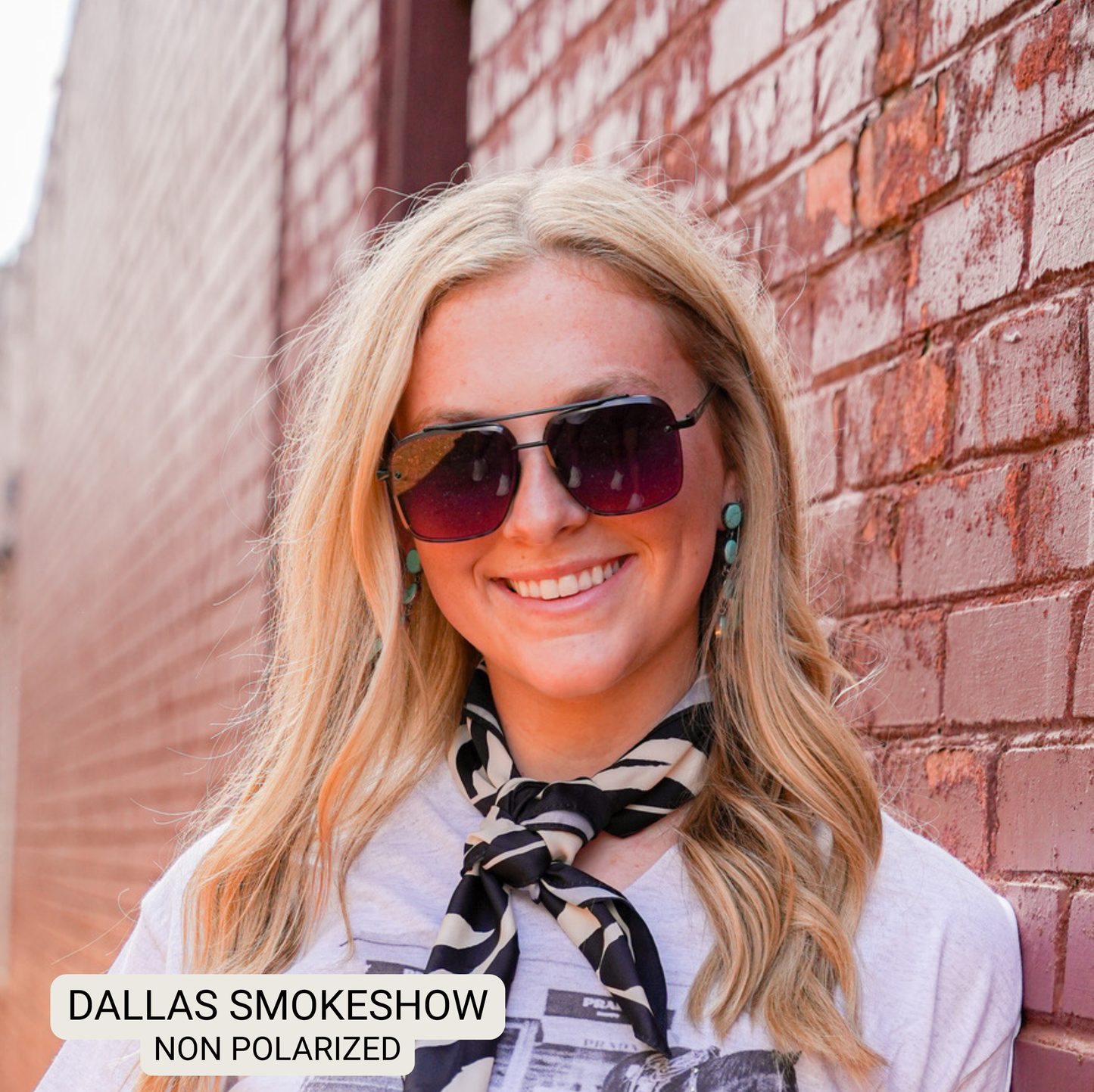 Dallas - Women's Modern Aviator Sunglasses: Brown