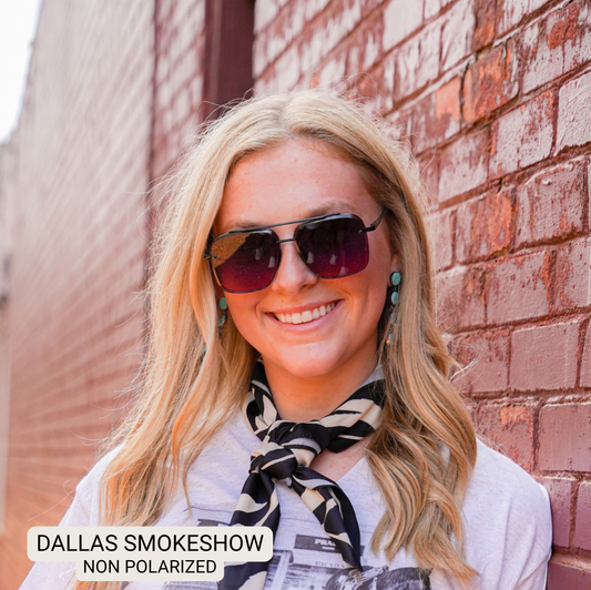 Dallas - Women's Modern Aviator Sunglasses: Brown
