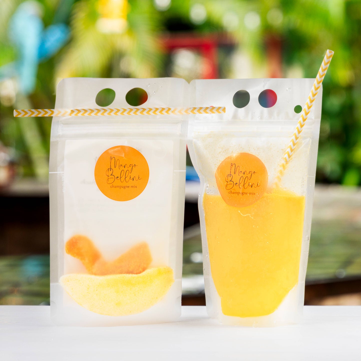 Slush Cocktail Pouches: Mango Bellini