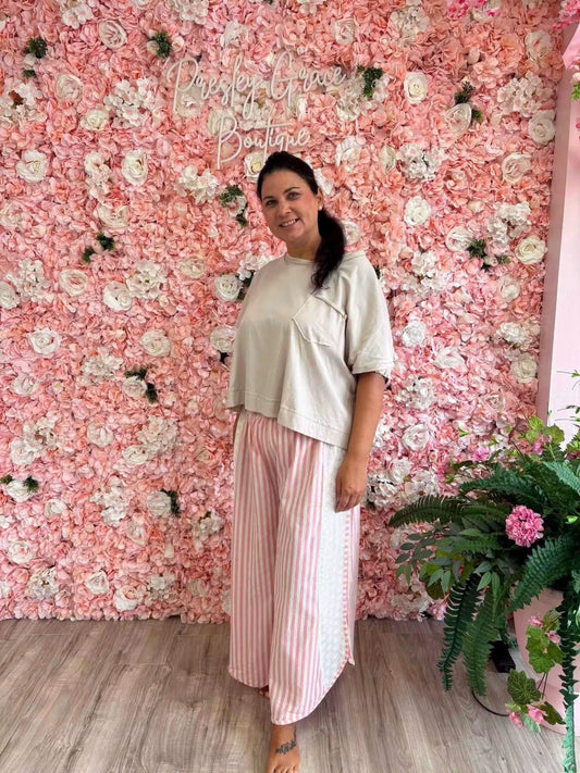 Blushing Into Fall Wide Leg Pants