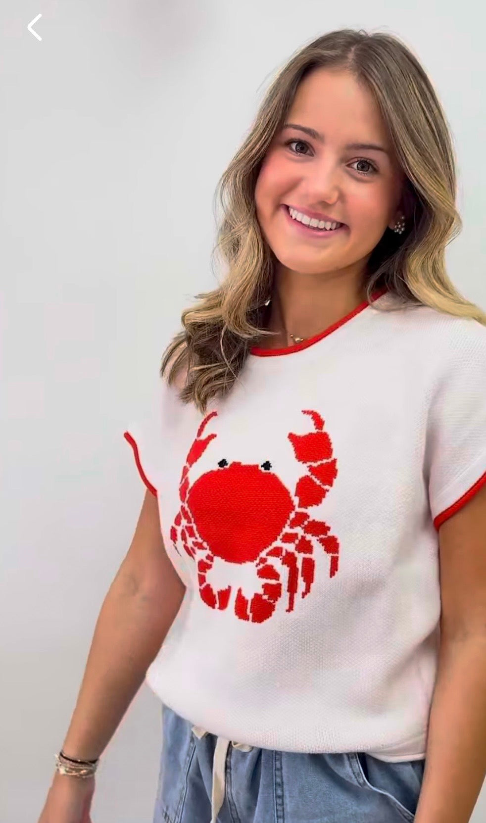 Crabby Cutie Knit Top