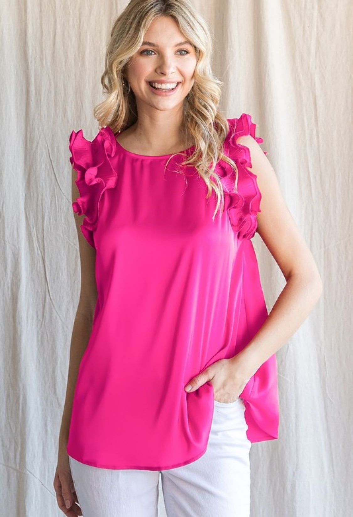 Plus Size Ruffled Top