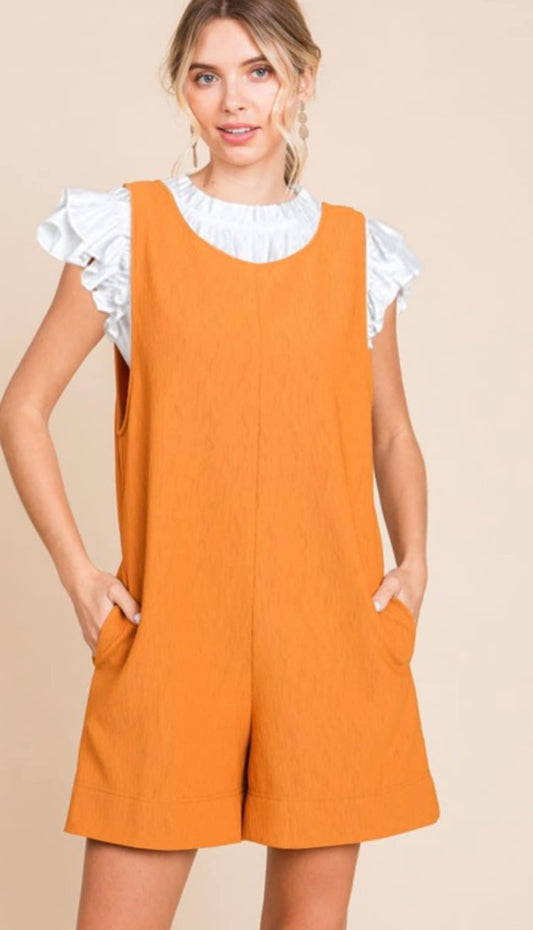 Orange Jodifl Romper