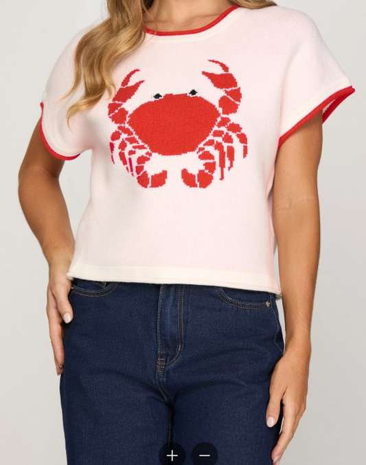 Crabby Cutie Knit Top