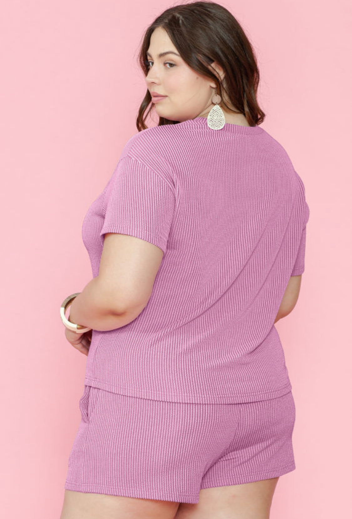 Plus Size Ribbed Plus Size Set