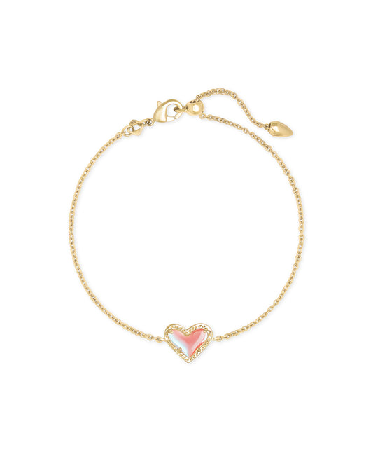 Ari Dichroic Glass Delicate Chain Bracelet