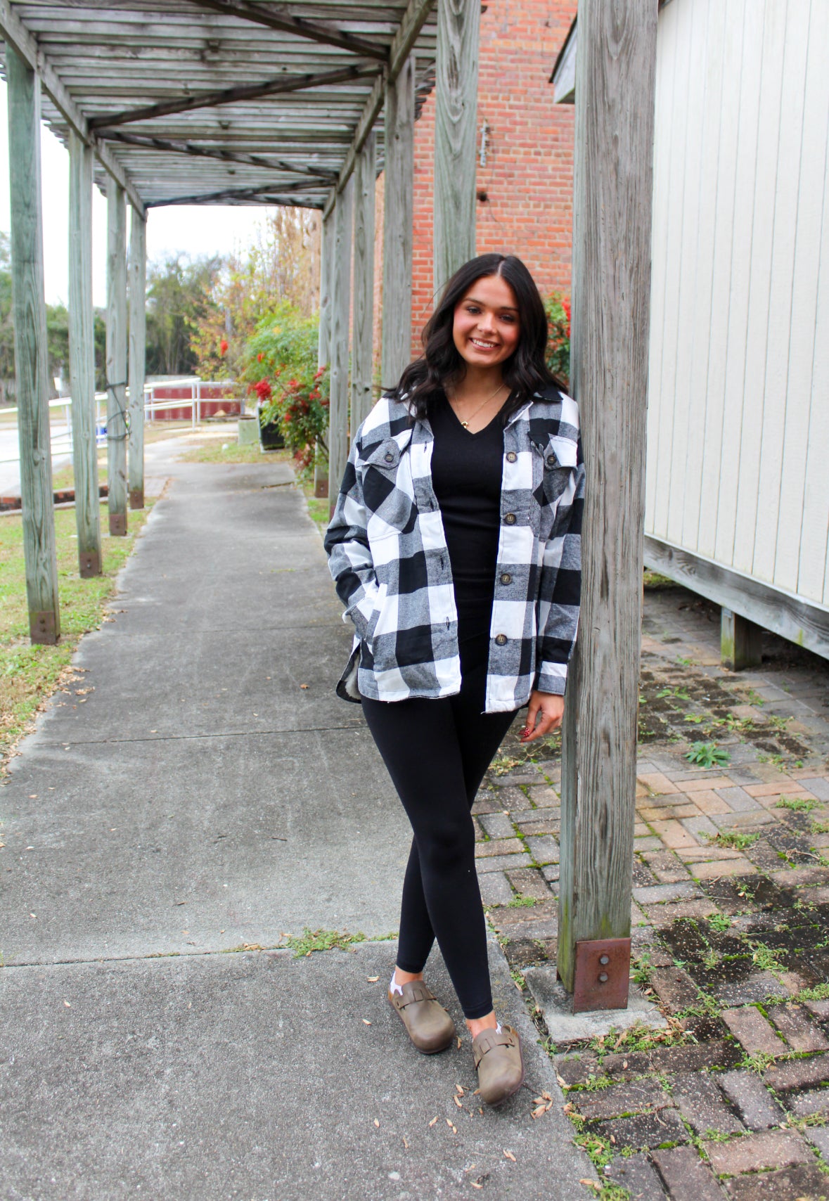 Black & White & Heather Gray Plaid