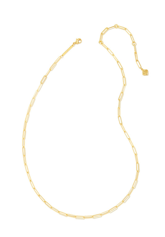 Courtney Paperclip Necklace – Gold