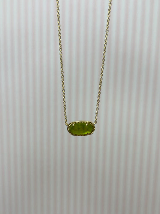 Green Elisa Gold Necklace KS