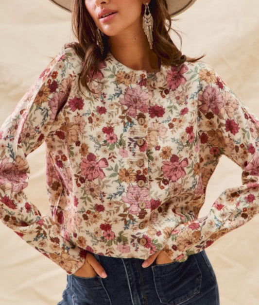 Floral Sweater