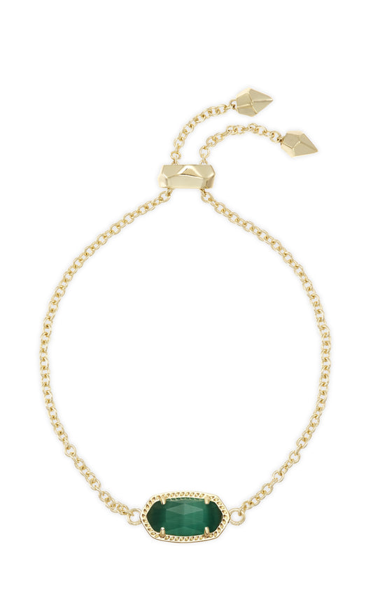 Elaina Emerald Delicate Chain Bracelet