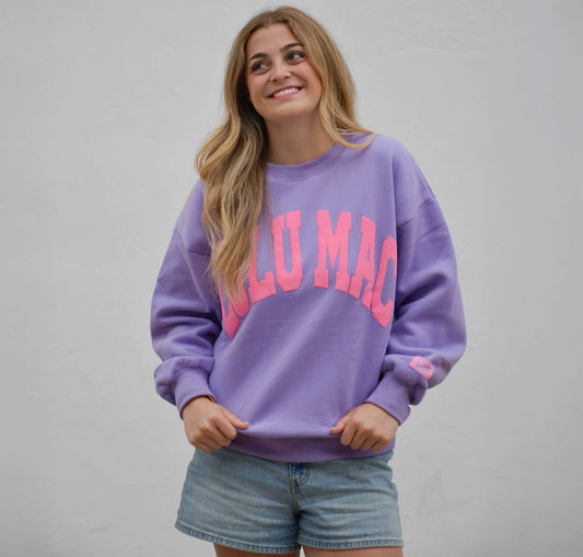 Lulu Mac purple pink sweatshirt