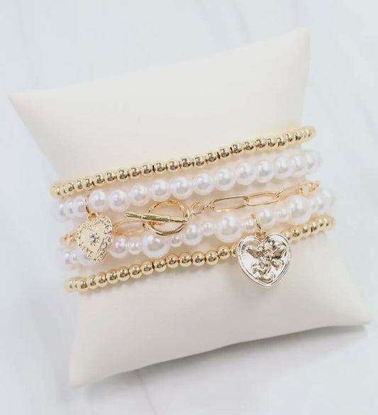 Randy Pearl Bracelet Set