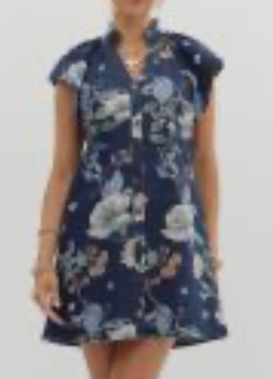 Denim Floral ENTRO Dress