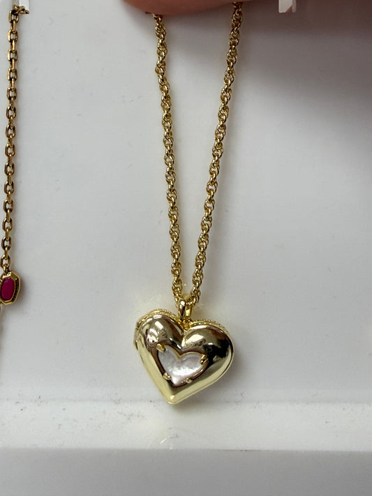 ARI PUFFY HEART L GOLD KS