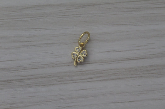 Gold 4 Leaf Clover Charm