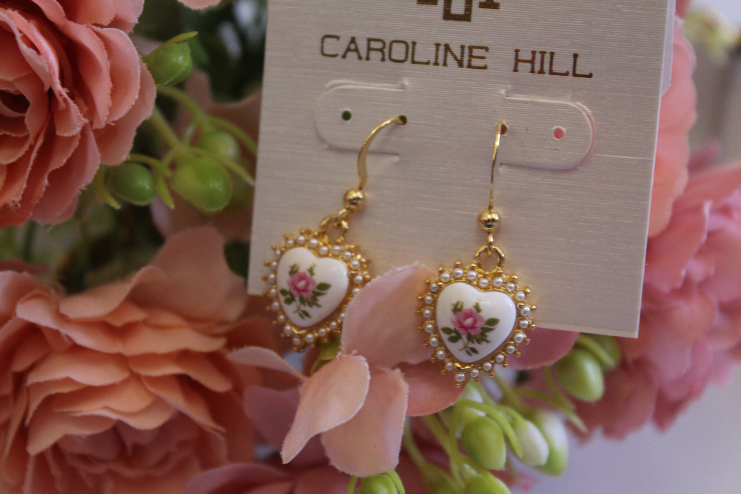 Caroline Hill Thompson Heart Earrings