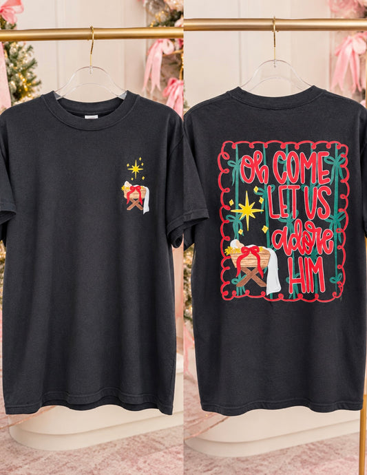 Oh Come Let Us Adore Him Tee