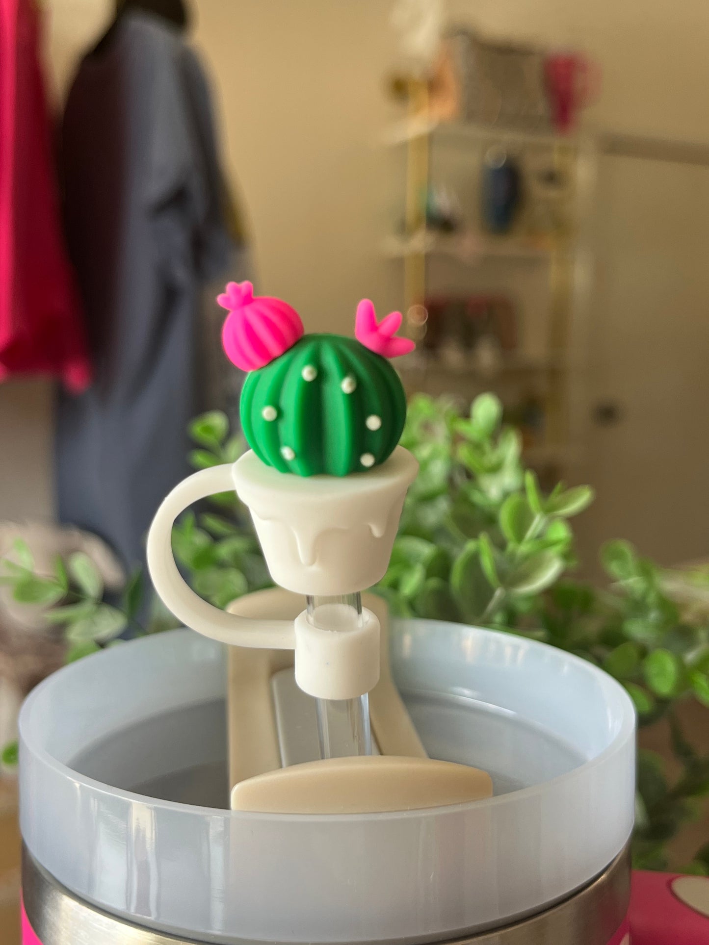 Cactus Straw Toppers