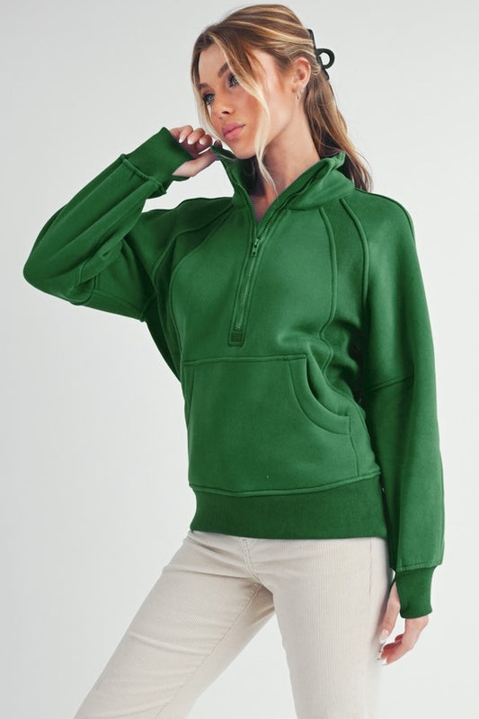 Lily Pad Half Zip