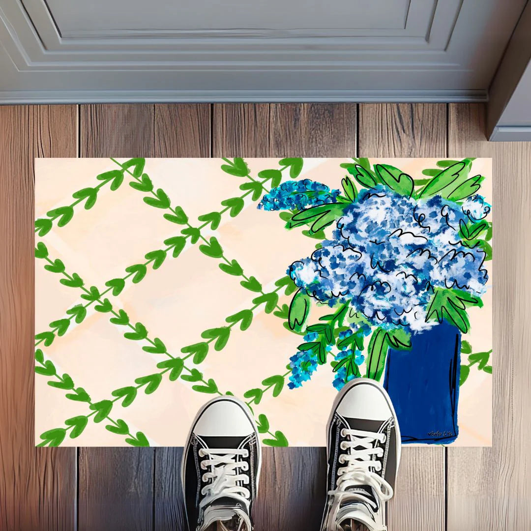 Baxter & Me-Blue Floral Rug